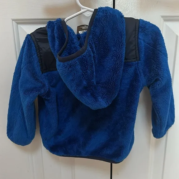 North Face Hooded Zipper Fleece - size 12M-18M - Picture 2 of 2